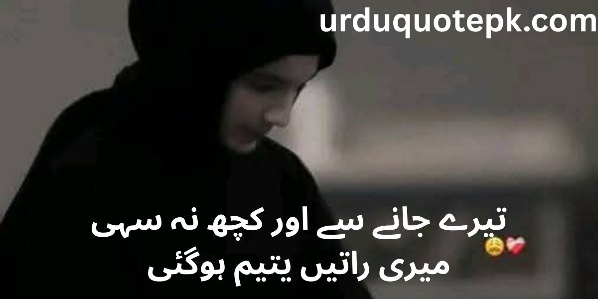 est 20 Sad Urdu Shayari 2025 Deep & Touching Emotions