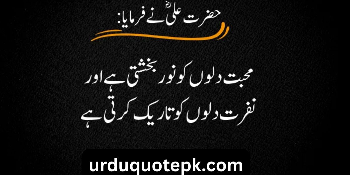Hazrat Ali Quotes In Urdu
