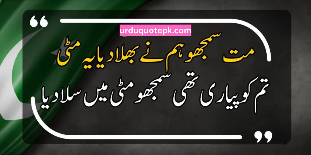 Shahadat Shaheed Quotes in Urdu